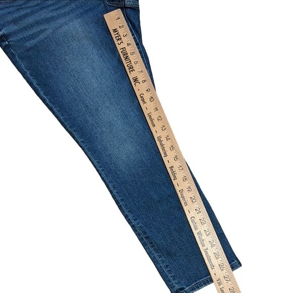 NEW GAP true skinny mid rise medium indigo stretch women's size 35/ 20R - Picture 6 of 12